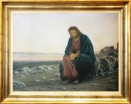 wg Kramskoj Ivan "Chrystus na pustkowiu"